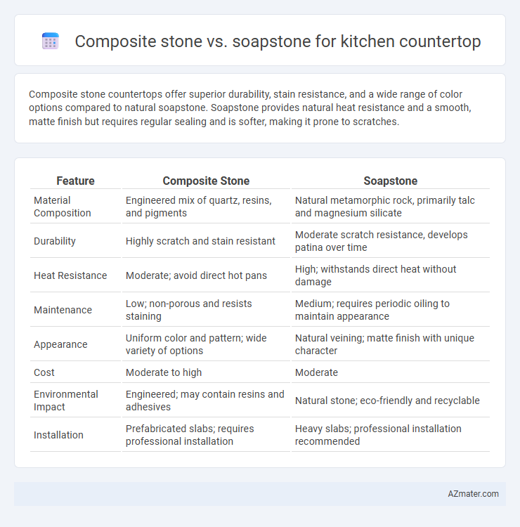 Composite stone vs. soapstone for kitchen countertop - What is The Difference?
