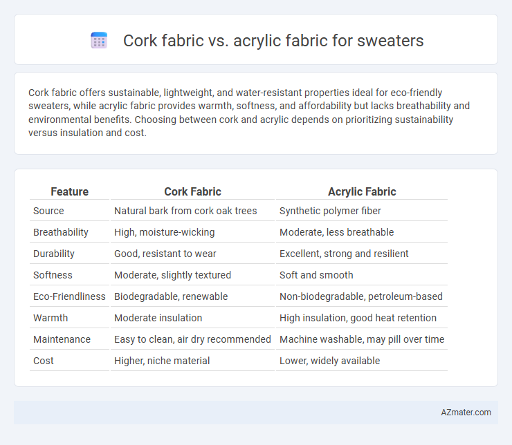 Cork fabric vs. acrylic fabric for sweaters - What is The Difference?