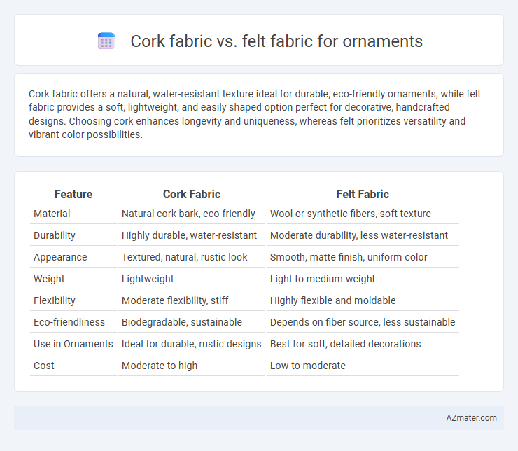 Cork fabric vs. felt fabric for ornaments - What is The Difference?
