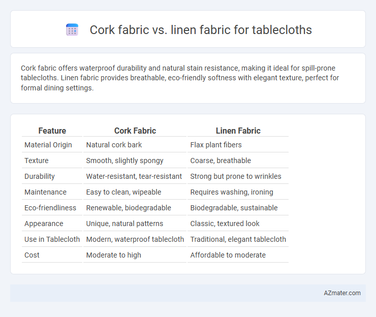 Cork fabric vs. linen fabric for tablecloths - What is The Difference?