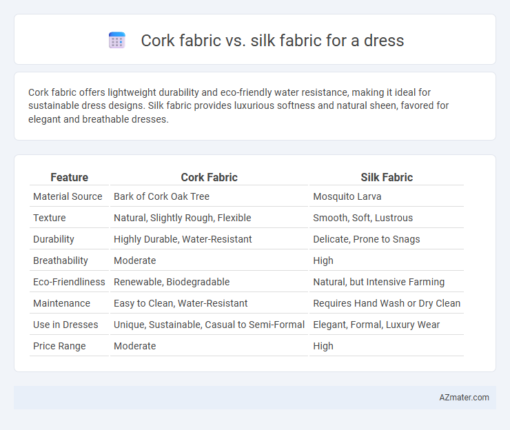 Cork fabric vs. silk fabric for a dress - What is The Difference?