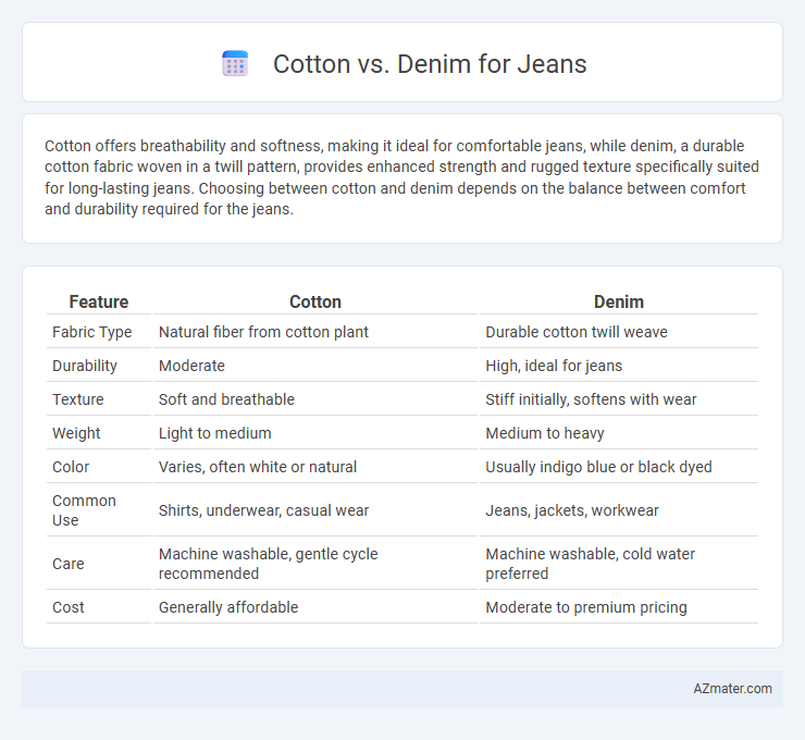 Cotton vs. Denim for Jeans - What is The Difference?