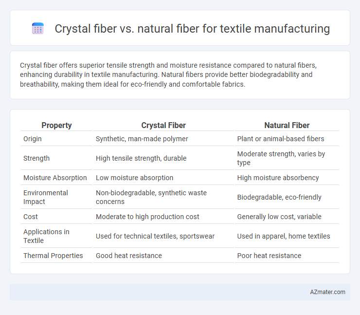 Crystal fiber vs. natural fiber for textile manufacturing - What is The Difference?