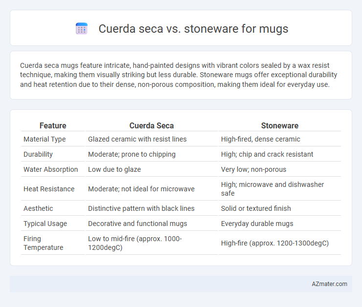 Cuerda seca vs. stoneware for mugs - What is The Difference?