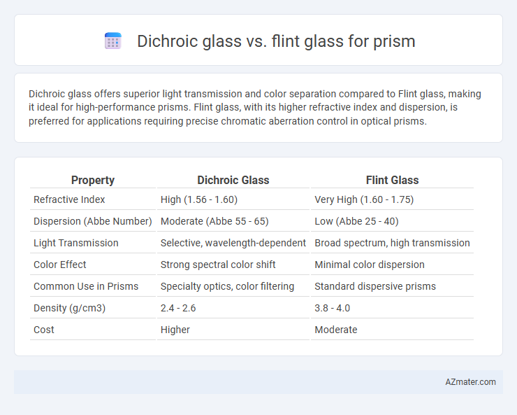 Dichroic glass vs. flint glass for prism - What is The Difference?
