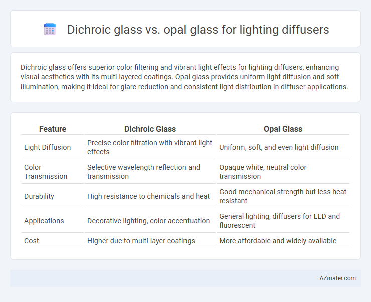 Dichroic glass vs. opal glass for lighting diffusers - What is The Difference?