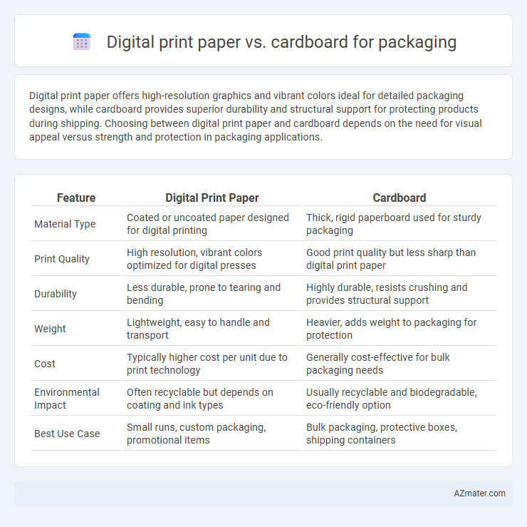 Digital print paper vs. cardboard for packaging - What is The Difference?