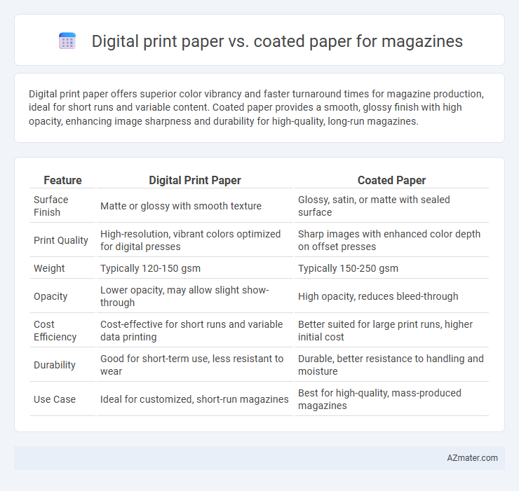 Digital print paper vs. coated paper for magazines - What is The Difference?