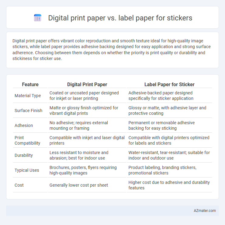 Digital print paper vs. label paper for stickers - What is The Difference?