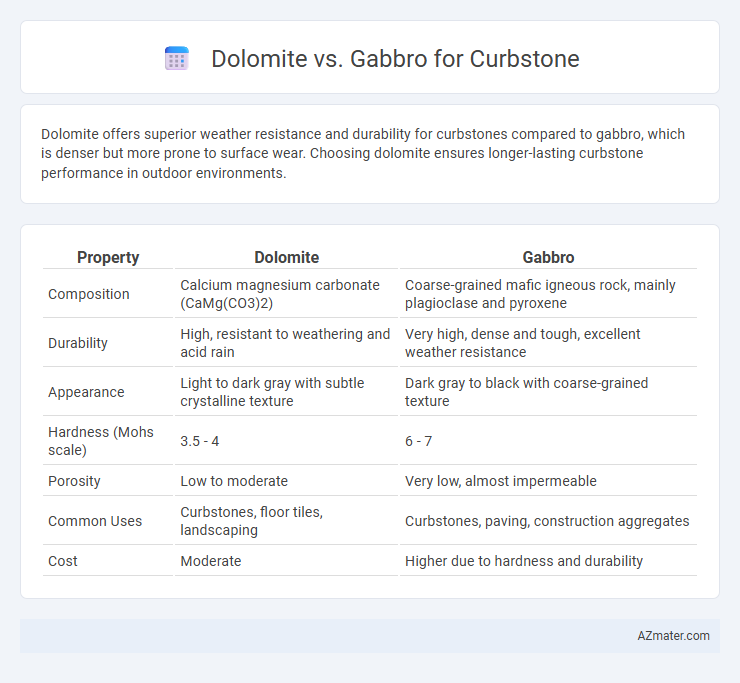 Dolomite vs. Gabbro for Curbstone - What is The Difference?