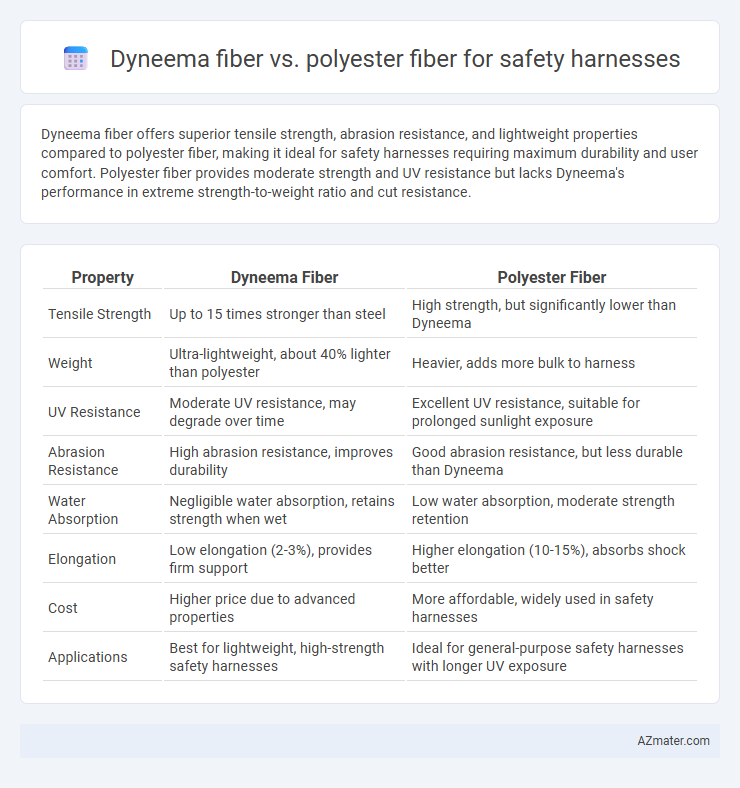 Dyneema fiber vs. polyester fiber for safety harnesses - What is The Difference?