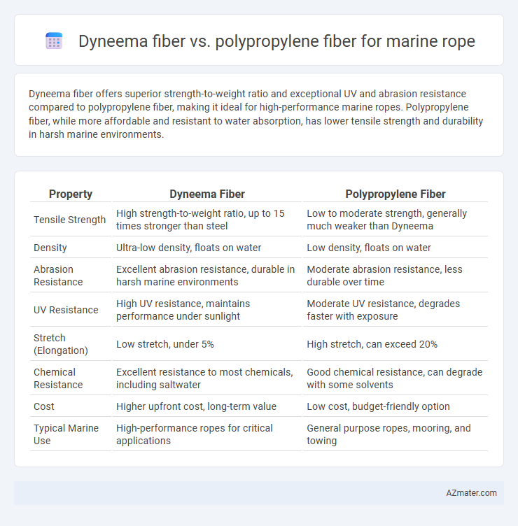 Dyneema fiber vs. polypropylene fiber for marine rope - What is The Difference?