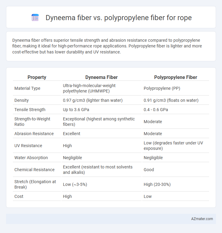 Dyneema fiber vs. polypropylene fiber for rope - What is The Difference?
