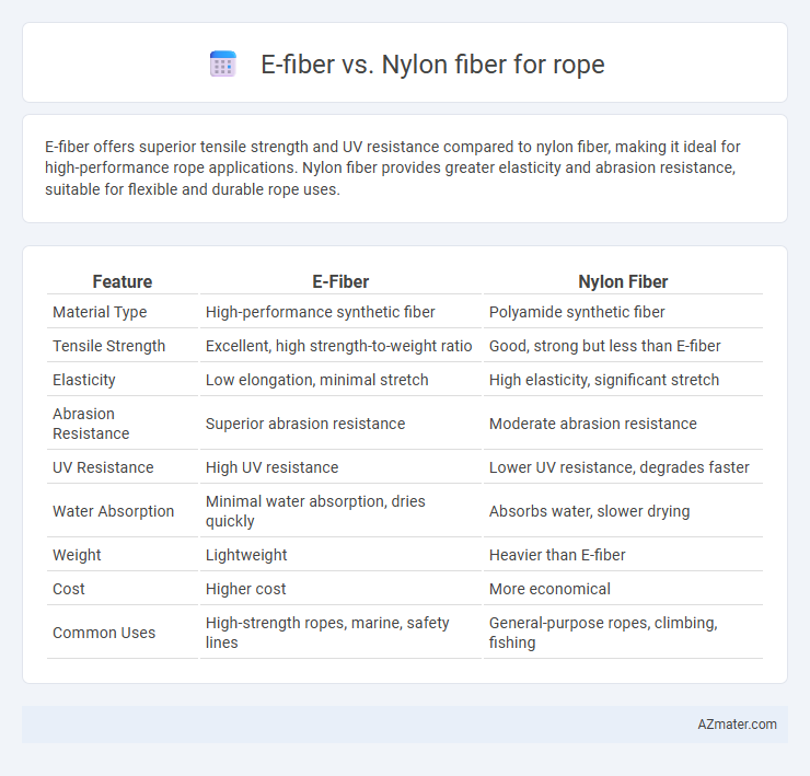 E-fiber vs. Nylon fiber for rope - What is The Difference?