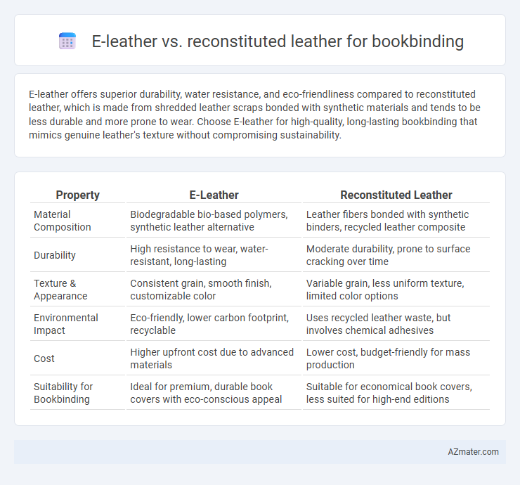 E-leather vs. reconstituted leather for bookbinding - What is The Difference?