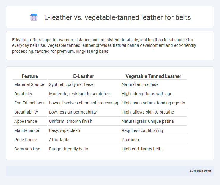E-leather vs. vegetable-tanned leather for belts - What is The Difference?