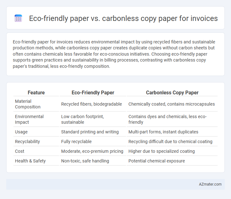Eco-friendly paper vs. carbonless copy paper for invoices - What is The Difference?
