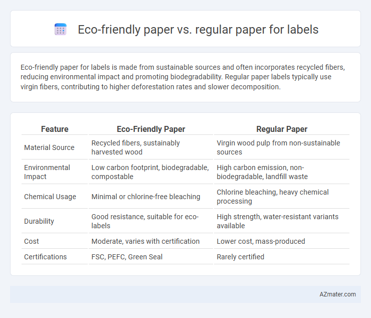 Eco-friendly paper vs. regular paper for labels - What is The Difference?