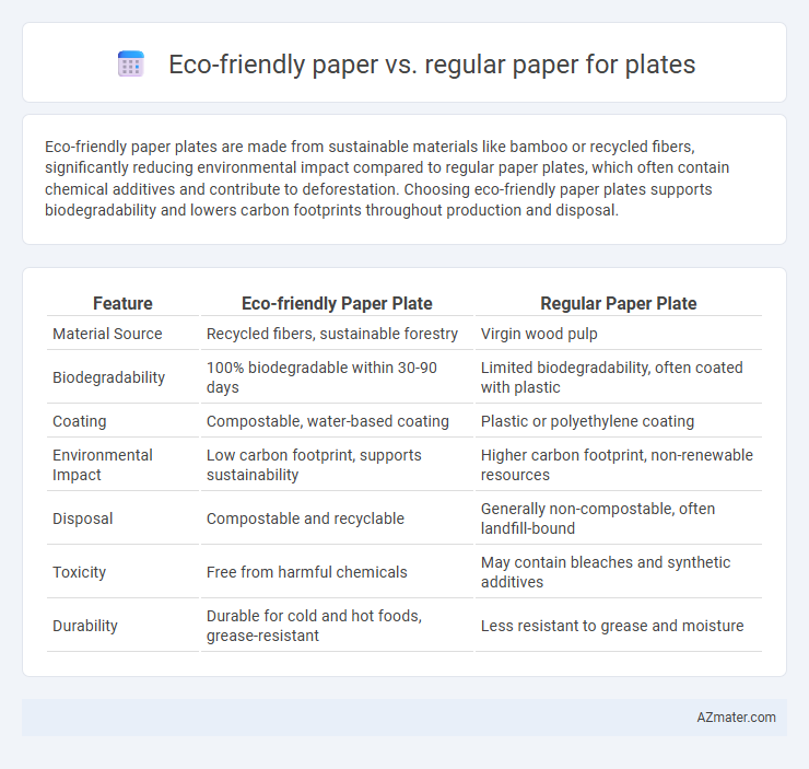 Eco-friendly paper vs. regular paper for plates - What is The Difference?
