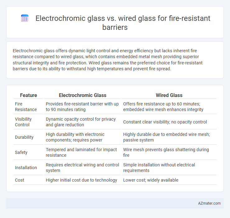 Electrochromic glass vs. wired glass for fire-resistant barriers - What is The Difference?