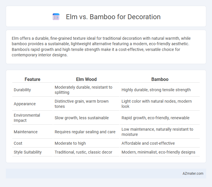 Elm vs. Bamboo for Decoration - What is The Difference?