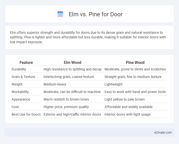 Elm vs. Pine for Door - What is The Difference?