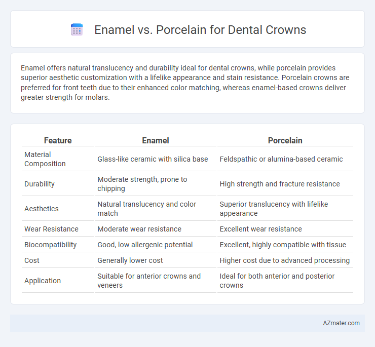 Enamel vs. Porcelain for Dental Crowns - What is The Difference?
