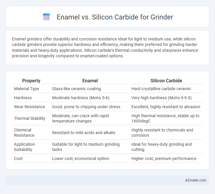 Enamel vs. Silicon Carbide for Grinder - What is The Difference?
