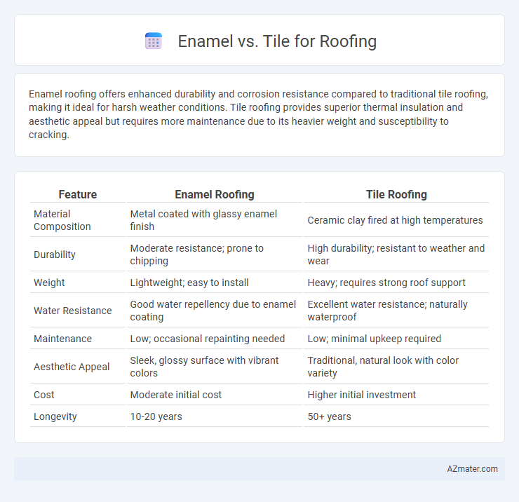 Enamel vs. Tile for Roofing - What is The Difference?
