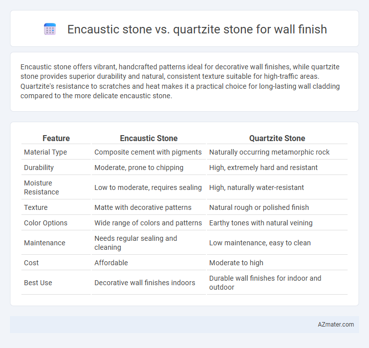 Encaustic stone vs. quartzite stone for wall finish - What is The Difference?