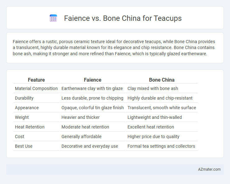 Faience vs. Bone China for Teacups - What is The Difference?