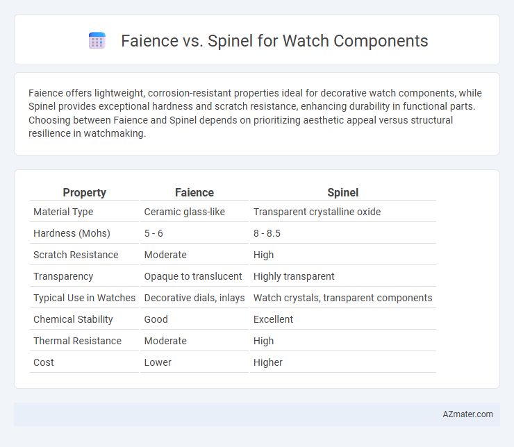 Faience vs. Spinel for Watch Components - What is The Difference?