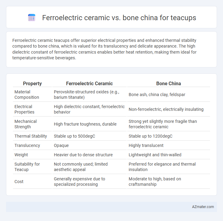 Ferroelectric ceramic vs. bone china for teacups - What is The Difference?