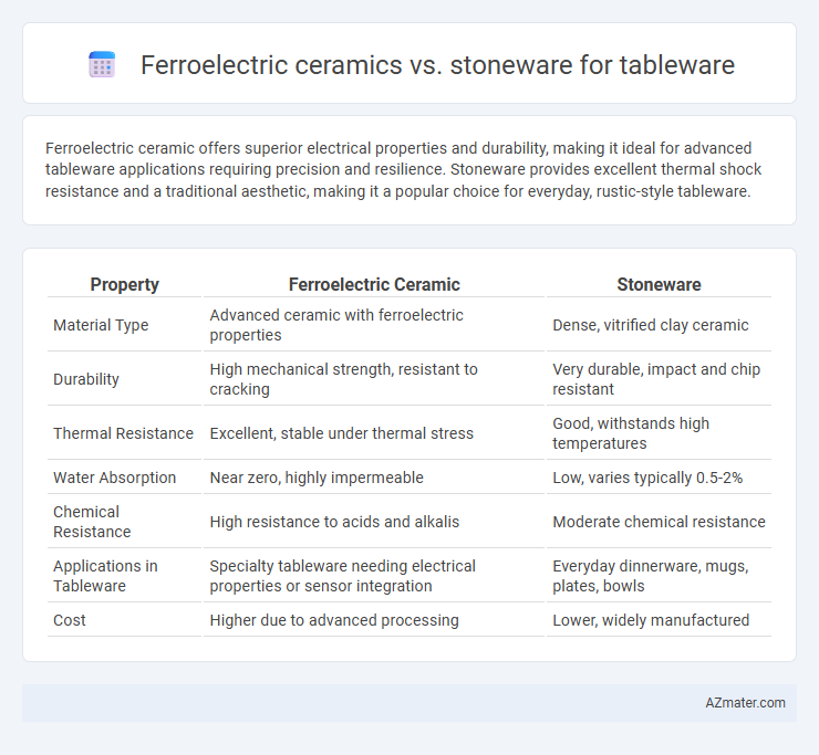 Ferroelectric ceramics vs. stoneware for tableware - What is The Difference?
