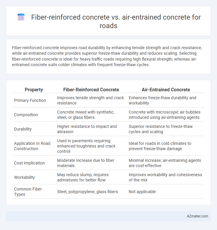 Fiber-reinforced concrete vs. air-entrained concrete for roads - What is The Difference?