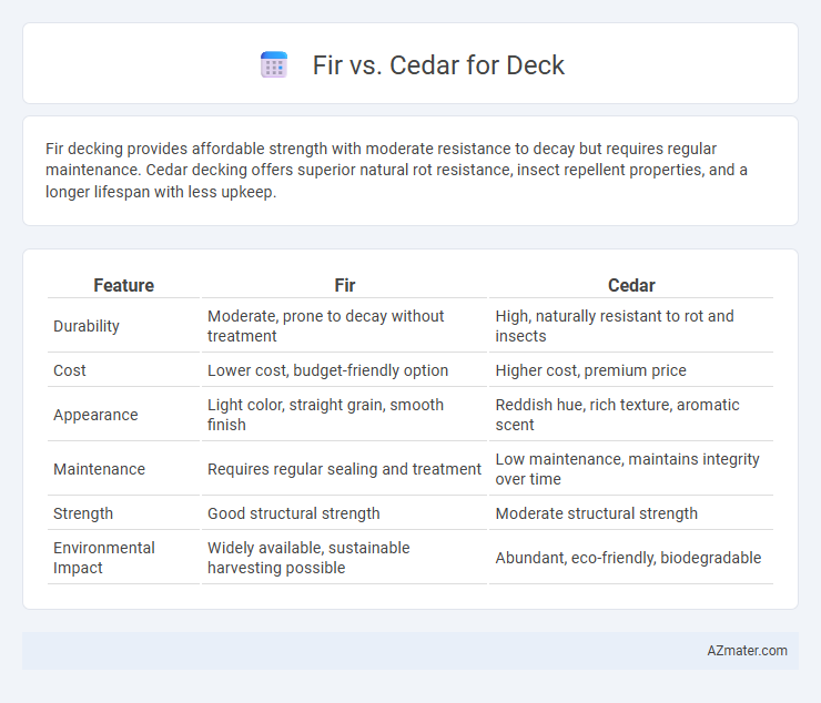 Fir vs. Cedar for Deck - What is The Difference?