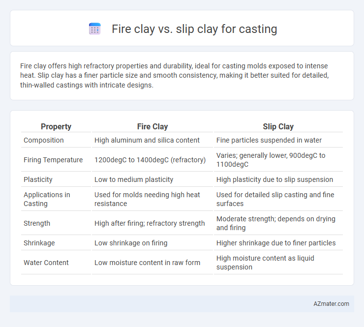 Fire clay vs. slip clay for casting - What is The Difference?