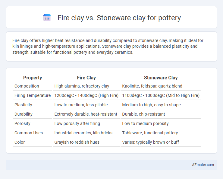 Fire clay vs. Stoneware clay for pottery - What is The Difference?