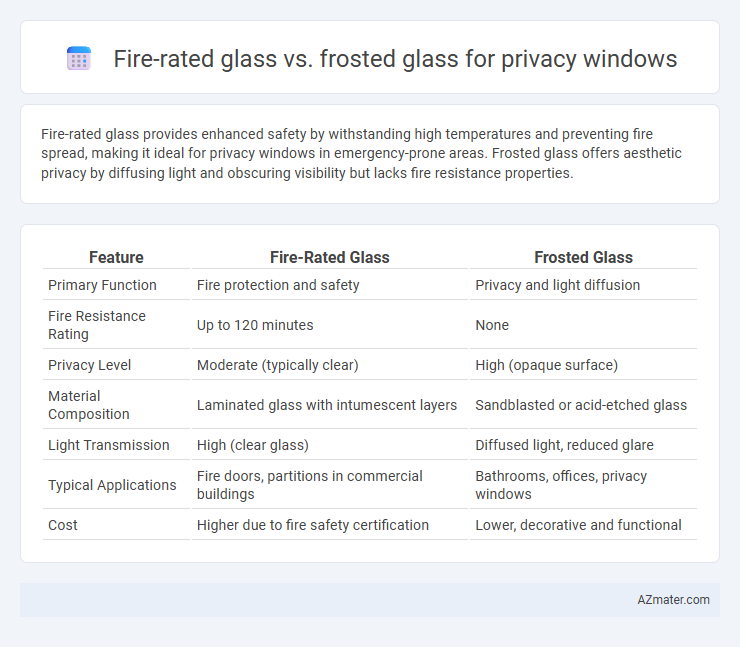 Fire-rated glass vs. frosted glass for privacy windows - What is The Difference?
