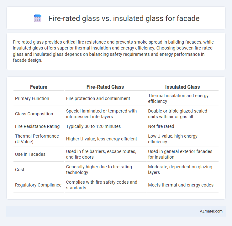 Fire-rated glass vs. insulated glass for facade - What is The Difference?