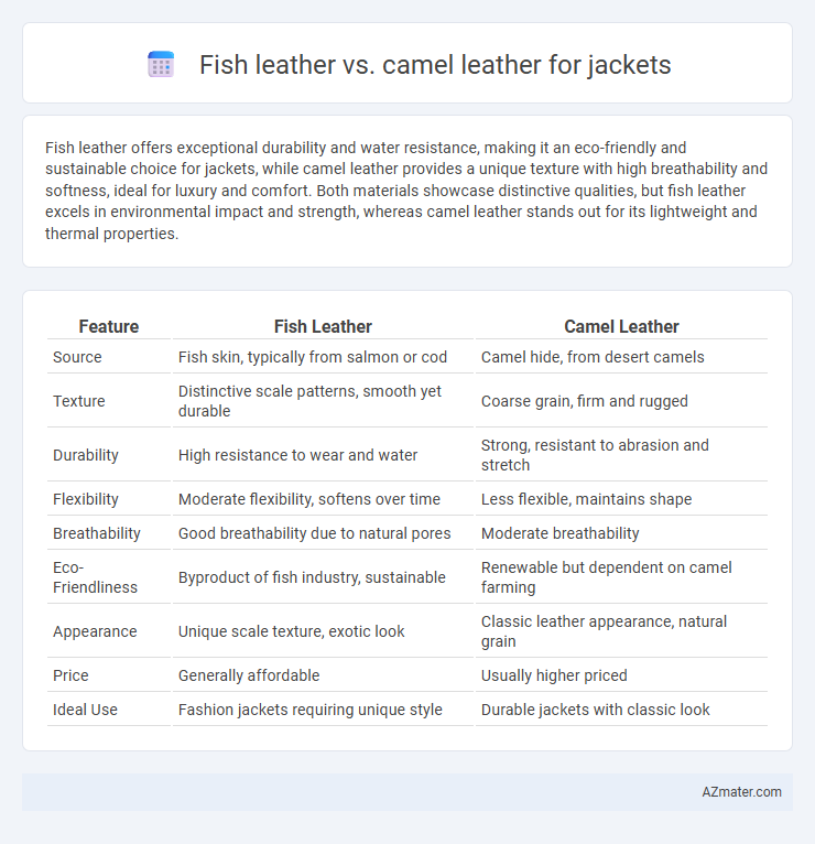 Fish leather vs. camel leather for jackets - What is The Difference?