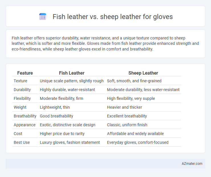 Fish leather vs. sheep leather for gloves - What is The Difference?