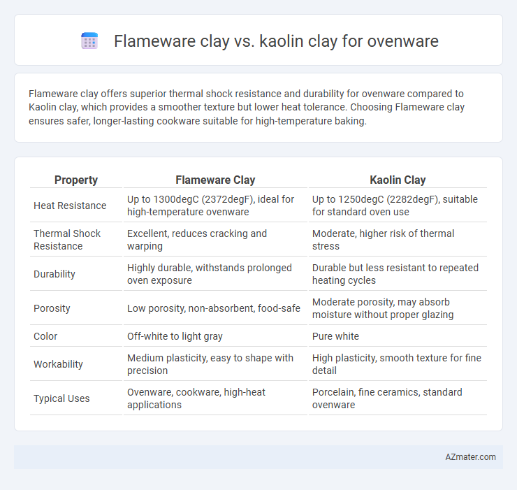 Flameware clay vs. kaolin clay for ovenware - What is The Difference?