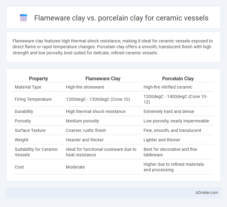 Flameware clay vs. porcelain clay for ceramic vessels - What is The Difference?