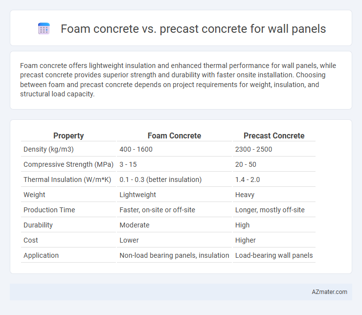 Foam concrete vs. precast concrete for wall panels - What is The Difference?
