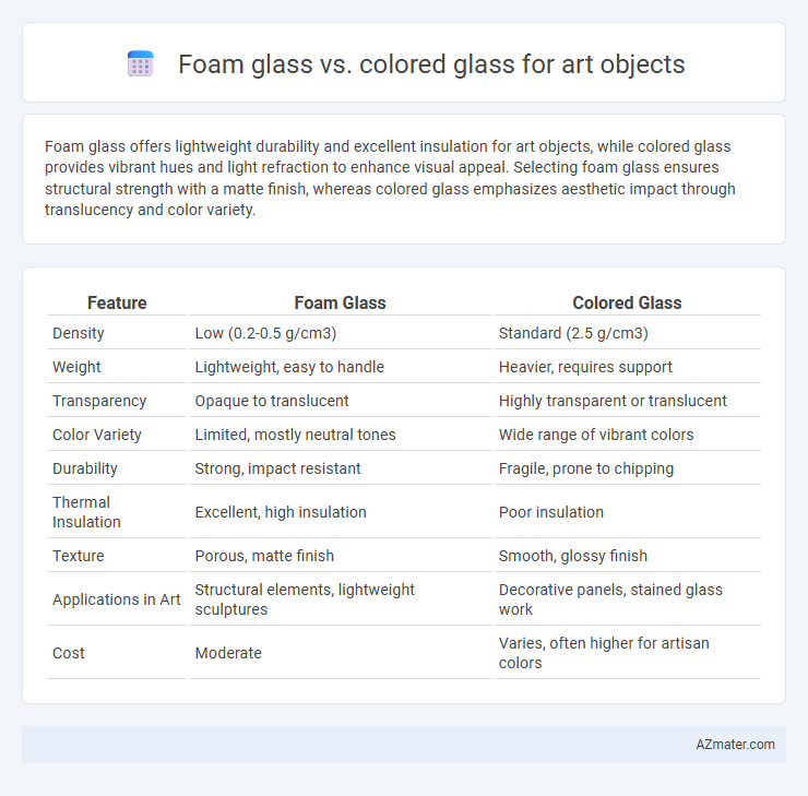Foam glass vs. colored glass for art objects - What is The Difference?