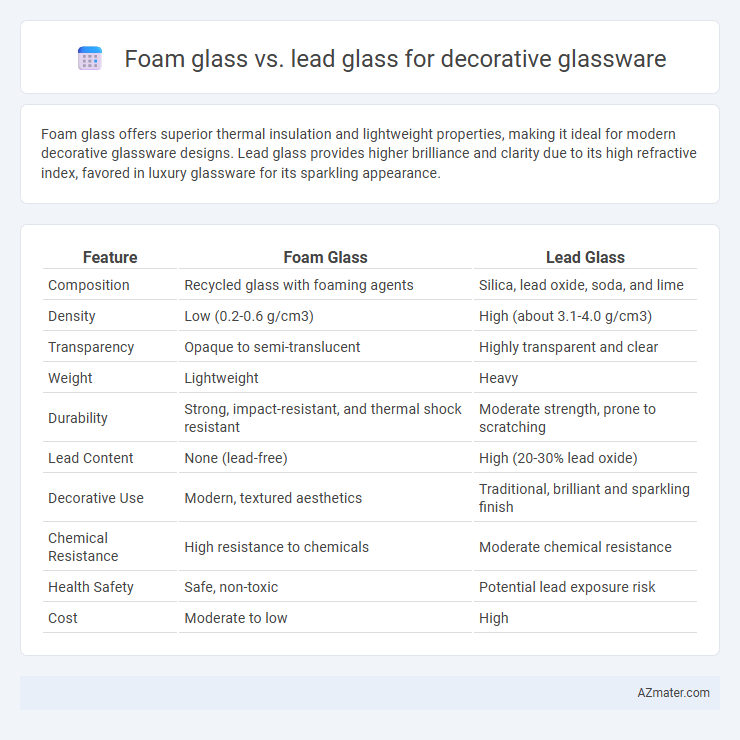 Foam glass vs. lead glass for decorative glassware - What is The Difference?