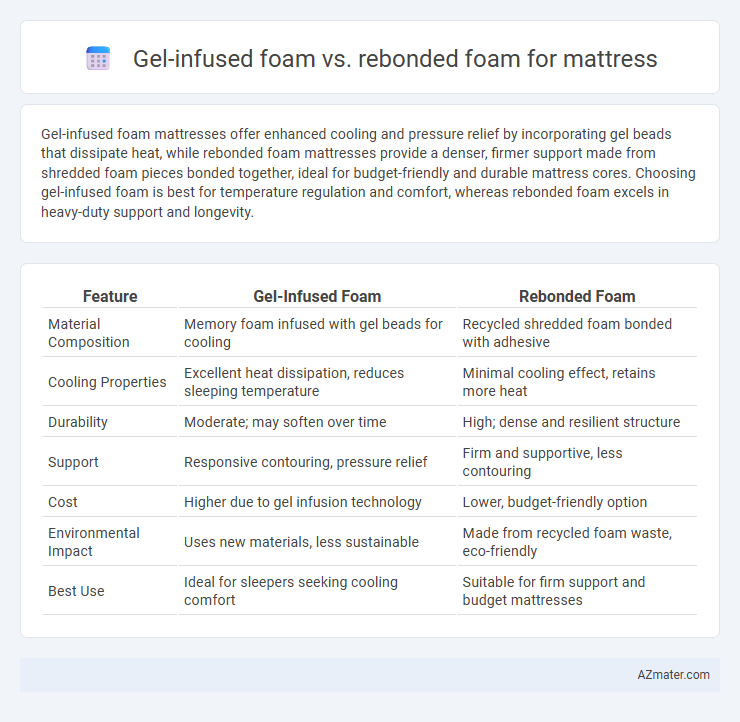 Gel-infused foam vs. rebonded foam for mattress - What is The Difference?