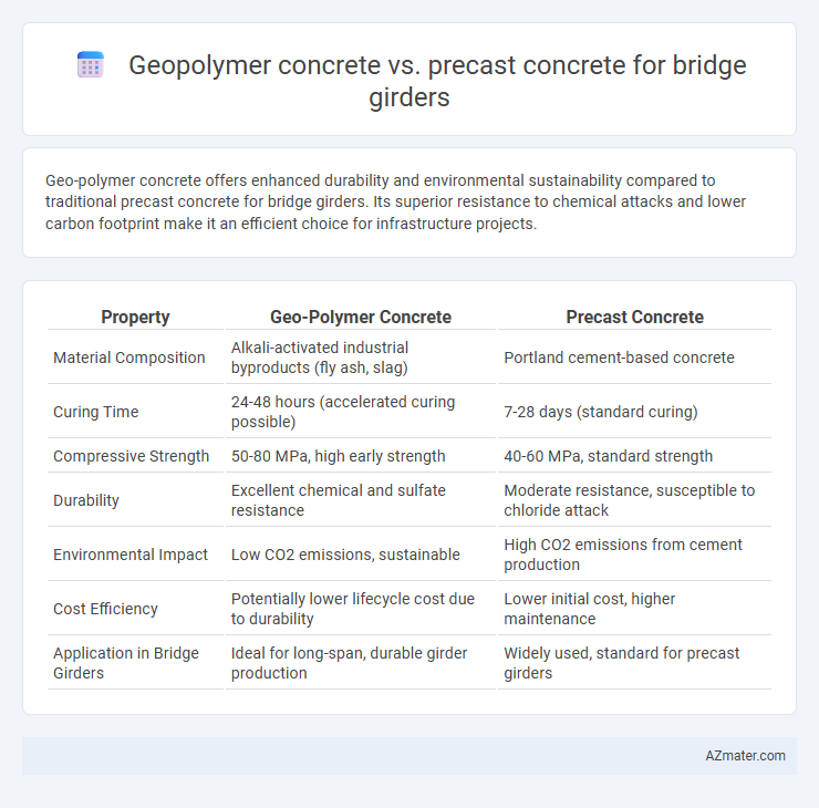 Geopolymer concrete vs. precast concrete for bridge girders - What is The Difference?