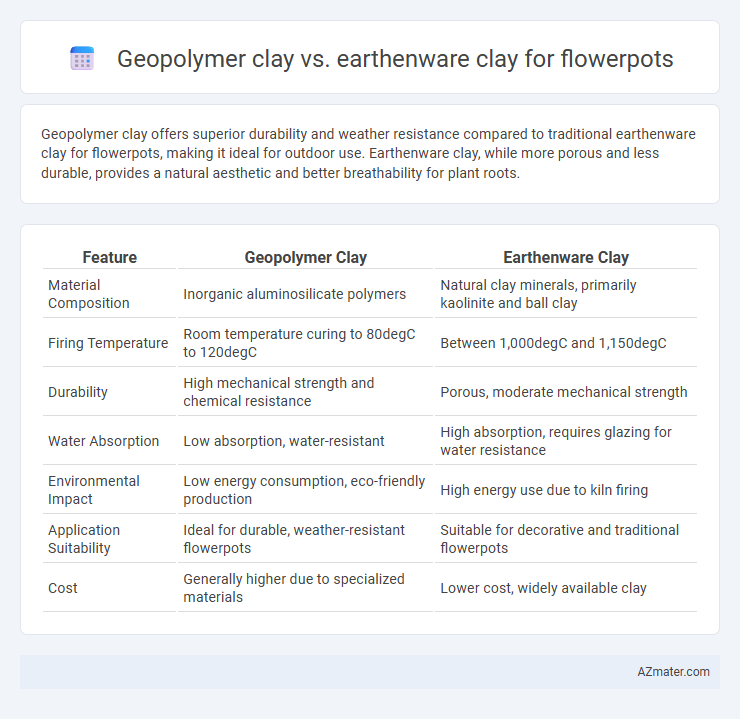 Geopolymer clay vs. earthenware clay for flowerpots - What is The Difference?